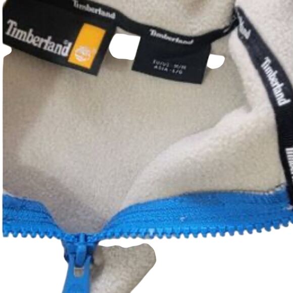 Timberland Fleece Half Zip Jacket Sweatshirt-    Size Large - Picture 8 of 9